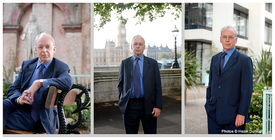 <br>LORD CLIVE SOLEY<br>Portrait for Stefan Stern interview<br>In the grounds of St Thomas' Hospital, London<br>Park Royal Partnership Magazine, 2006<br><br>